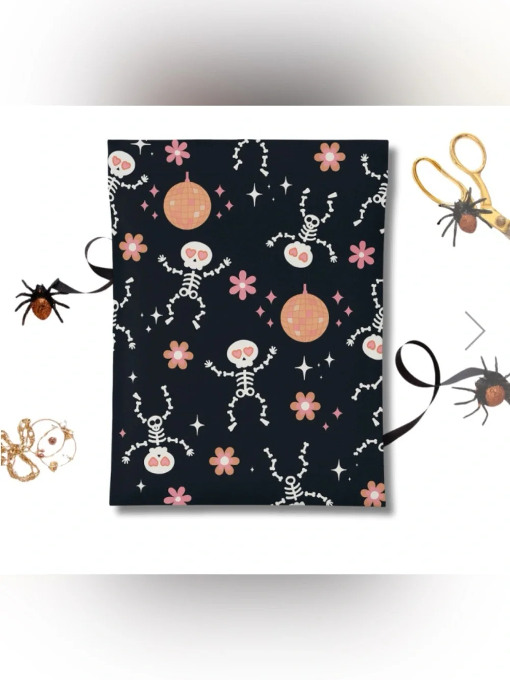 30 10โ x 13โ Disco Skelly Skeleton Poly Mailers - Picture 1 of 2